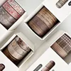 8 Rolls Retro Grid Washi Tapes Scrapbooking Supplies Washi Tape Cinta Adhesiva Decorativa Stationery Diary Decoration Washitape 2