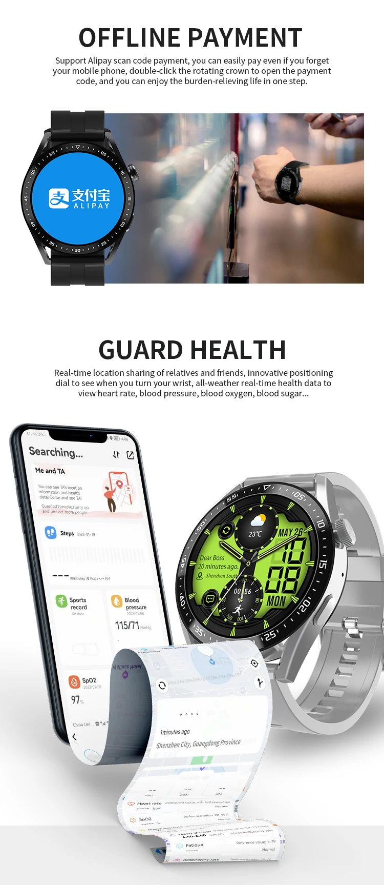2022 SmartWatch HW28 NFC Smart Band Men AI Voice Assistant Bluetooth Call Tracker Music Player Monitor pk Huawei GTR 3 GTS 2 New