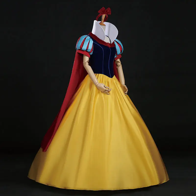 Cartoon princesa Cosplay vestido para mulheres, traje branco neve, roupas de desempenho adulto, festa de Halloween, venda quente