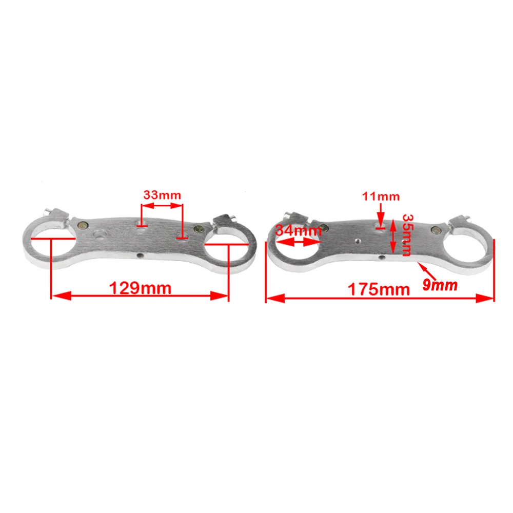 오토바이 35mm 반전 프론트 포크 충격 흡수 장치 방향 장치 47cc49cc 미니 모토크로스 자전거용 상부 및 하부 플레이트