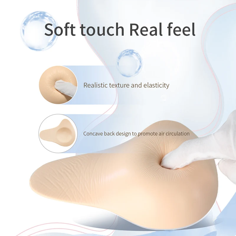 LERVANLA QLT Special Silicone Breast Prosthesis for Women Bras With Breathable Resection After Lightweight Breast Surgery
