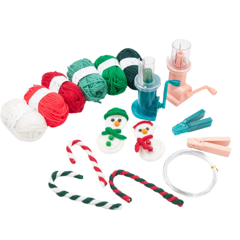 Hand-Cranked Rope Braiding Machine DIY Colorful Woven Rope Knitting Kits Multipurpose Woven Bracelet Weave Tool