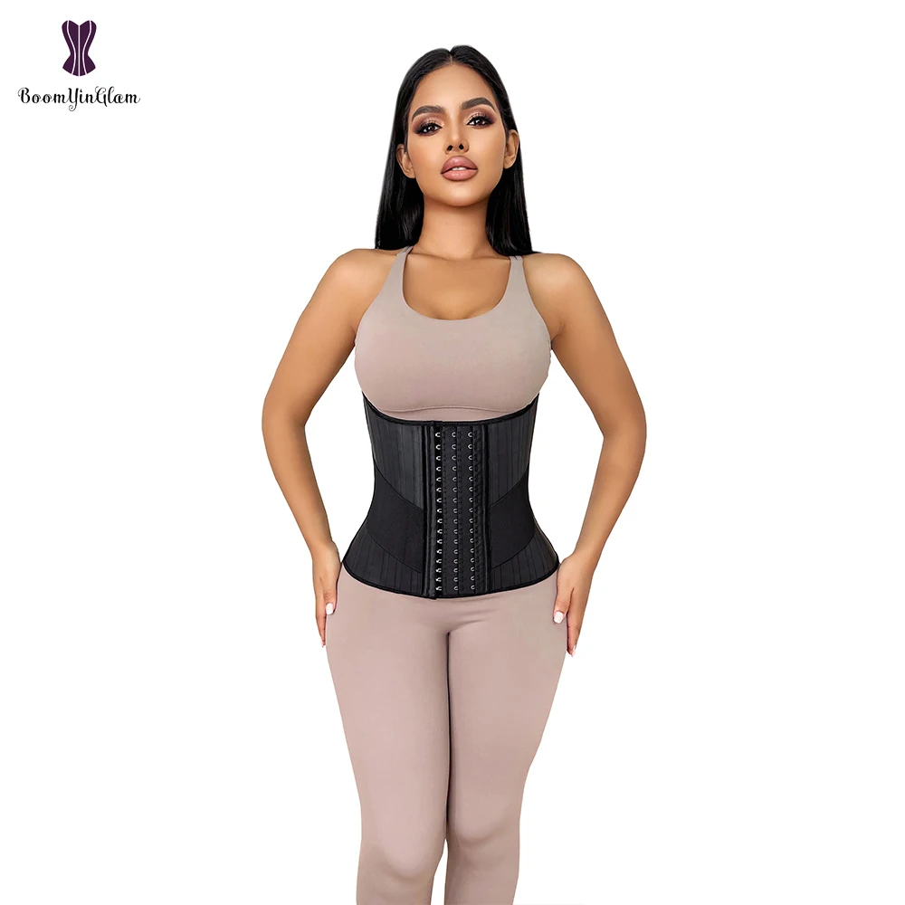 

Latex Waist Trainer 25 Steel Boned Women Underbust Corset Korset Belt Cincher Waist Slimming Shaper