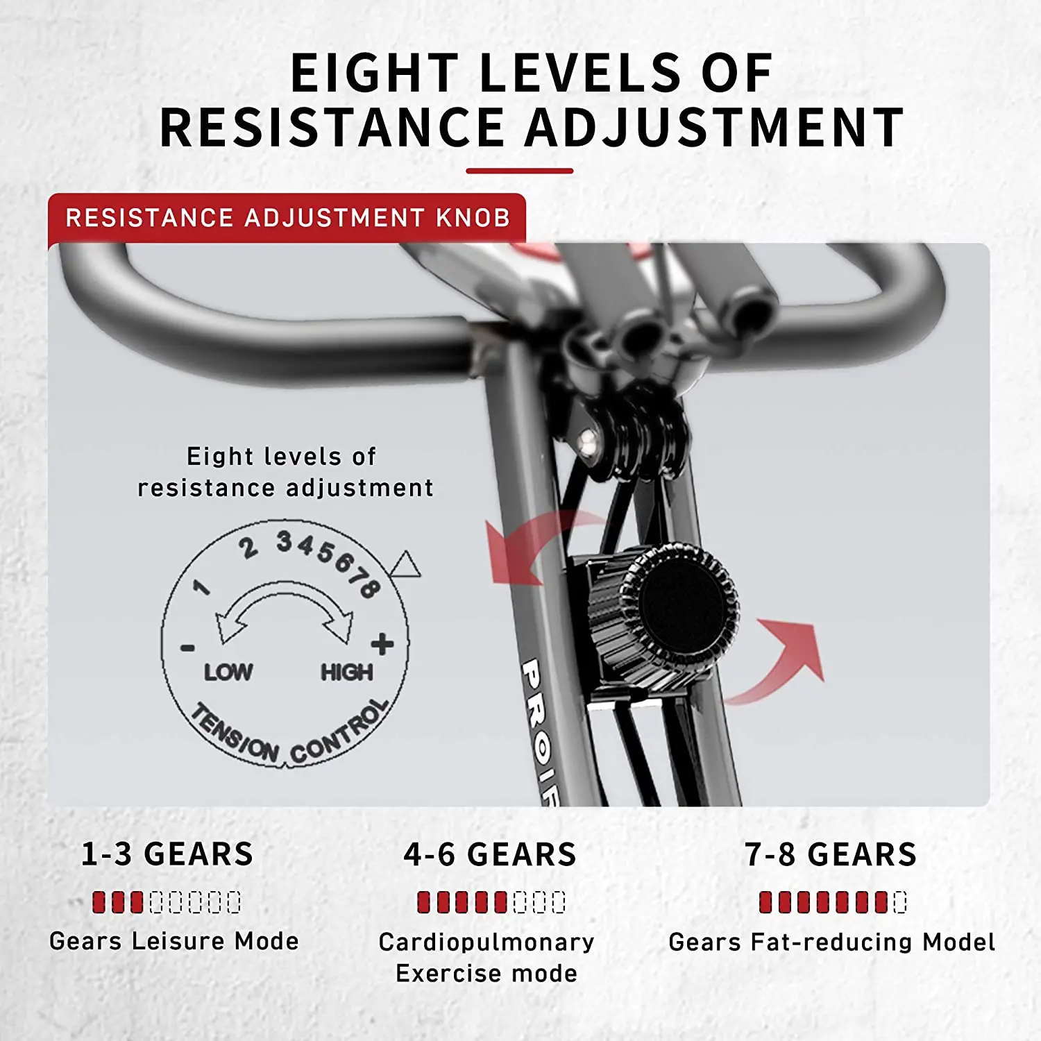 PROIRON Folding Exercise Bike Upright and Recumbent Foldable