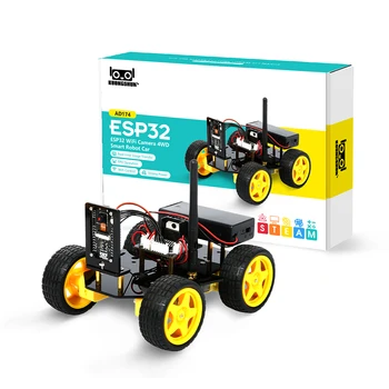 4WD Smart Robot Car ESP32 Kit di automazione Wifi per fotocamera per Arduino programmazione Robot ESP con Kit di codifica completo per l'apprendimento dell'antenna