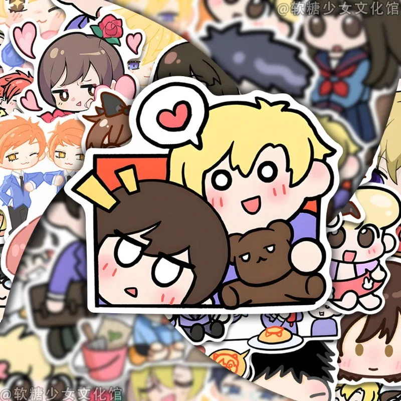 

Аниме наклейка для старшей школы Oran, водонепроницаемый стикер, милые Канцтовары, детские школьные принадлежности, Декоративные самоклеящиеся