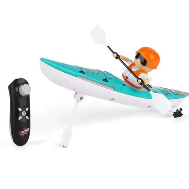 2.4G Kayak Paddling Racing Speedboat Remote Control Boat Rowing Ship Outdoor Competition Game Children Birthday Waterproof Gift 5