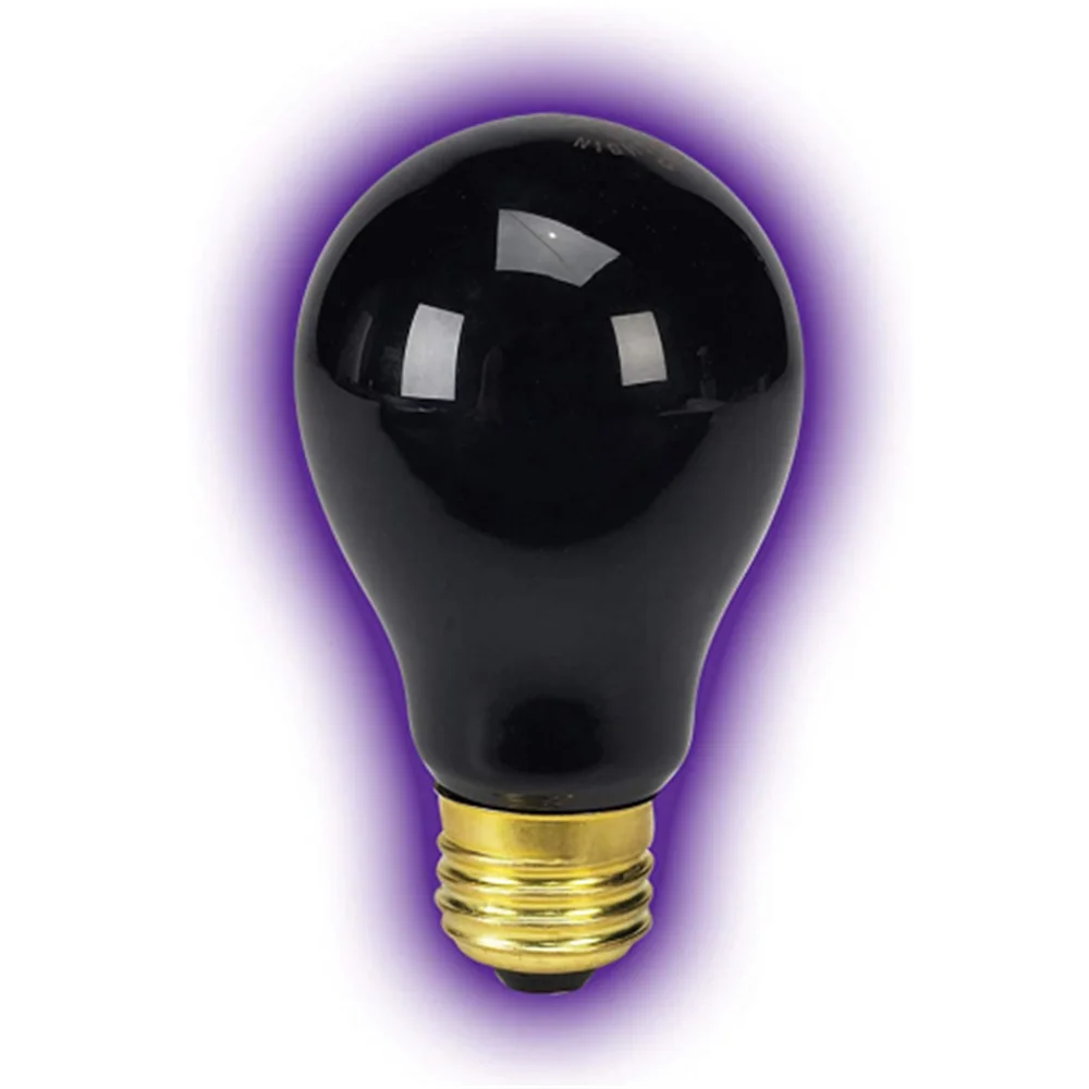 3pcs Reptile Terrarium Heat Lamps Incandescent Bulbs Black Finish Night