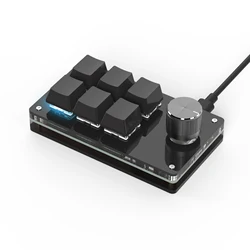 RGB Macro Programming Mini Keyboard for Creative Work and Gaming (Camel)
