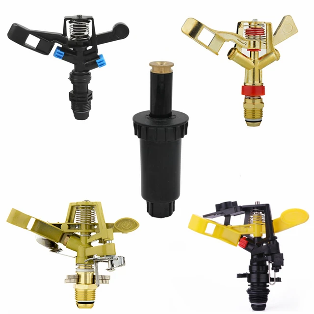 1/2 "Műanyag Pázsit Öntözés Sprinkler Fejkert Felbukkanó Sprinklerek Permetező Fúvókák