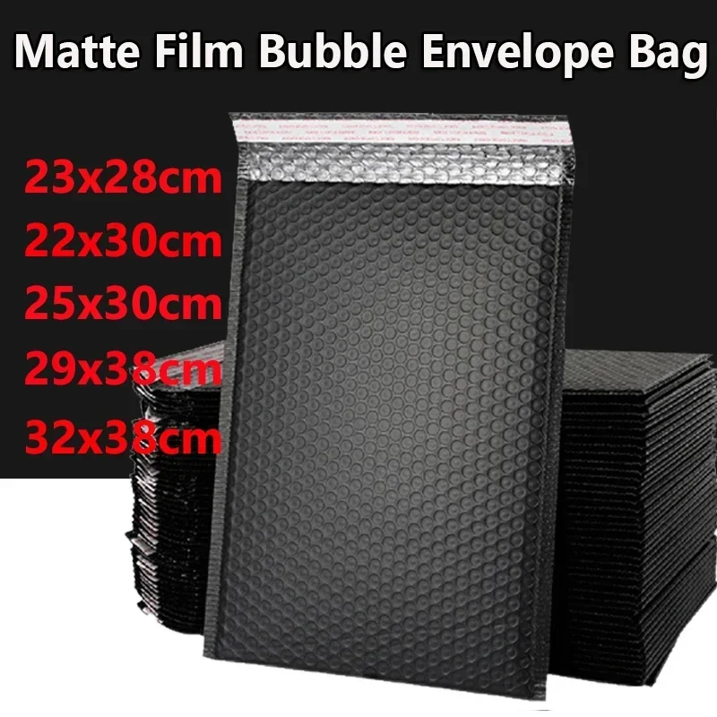 

20PCS Black Bubble Mailers Poly Bubble Mailer Self Seal Padded Envelopes Gift Bags Packaging Envelope Shipping Bag 29x38cm