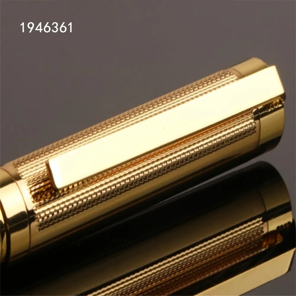 럭셔리 고품질 716 금속 황금 비즈니스 사무실 중간 펜촉 볼펜, 학교 학생을 위한 새로운 문구 용품