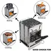 Modern design wood burning stoves Portable Hiking Fishing Backpacking Guide Gear Outdoor BBQ Wood Burning Camping Tent Stove 3