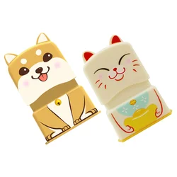 2 Pcs Seal Cartoon Stamper Animal Stamps Clothes Kids Toy Name Plastic Labels