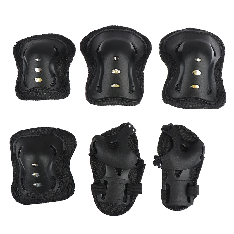 6PCS Kids Protective Gear Knee Pads Elbow Wrist Roller Skating Safety Protection Sports Accessories for Cycling Sports,