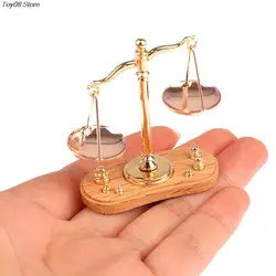 6 Styles 1/12 Dollhouse Miniature Accessories Mini Balance Scale Model Toys For Doll House Decoration 1PC