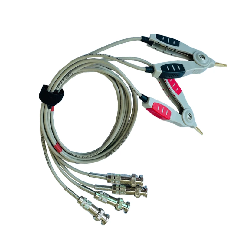 800MMLCRMeterTestLeadsClipTerminalKelvinLineHighQualityFour