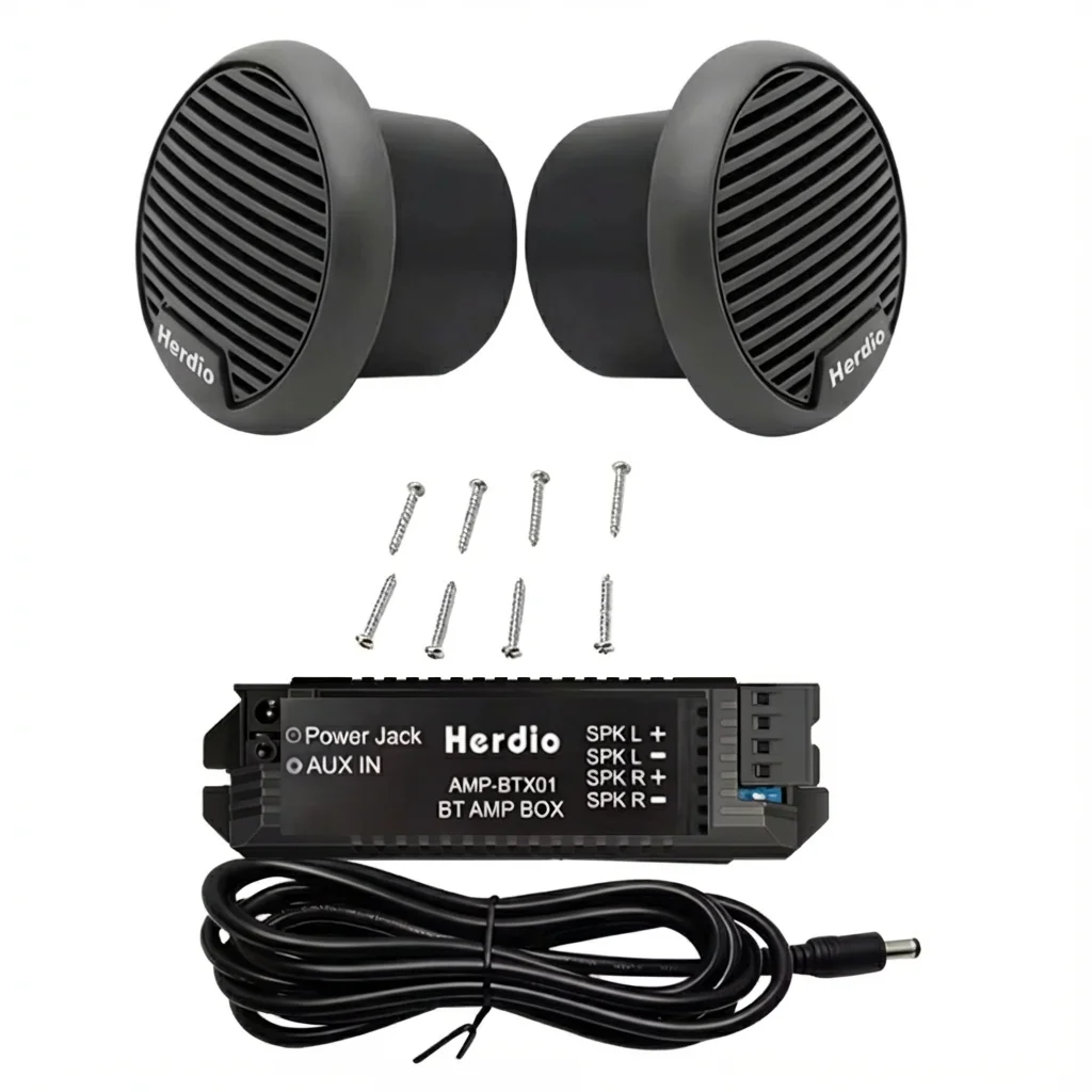 3'' 160W 2PCS Marine Boat Waterproof Speakers Motorcycle Bluetooth Speaker Audio Stereo System For ATV UTV Outdoor Boat