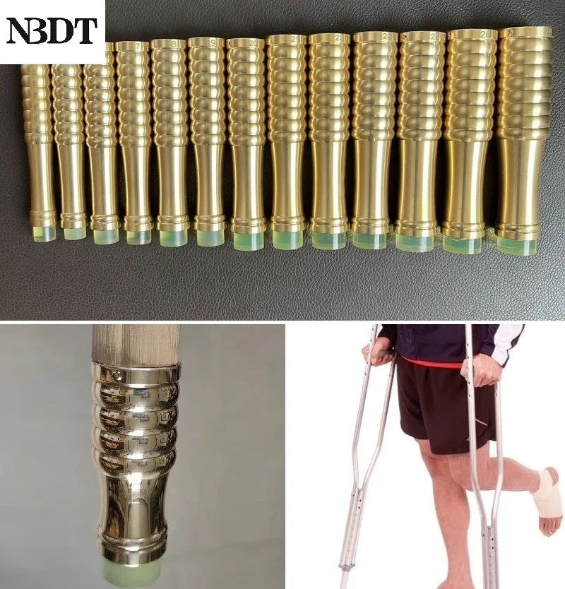 긴 황동 지팡이 끝부분