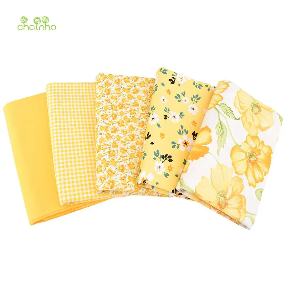 Chianho,Printed Twill Cotton Fabric,Classic Flower Series,Patchwork Cloth For DIY Sewing Quilting Baby&Child's Bedcloth Material