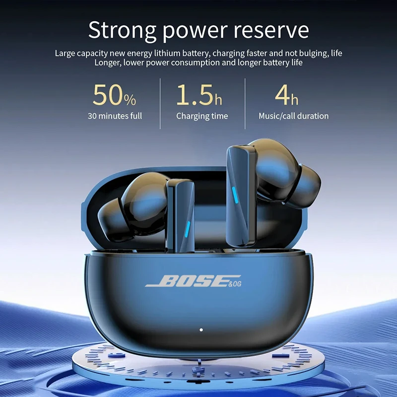 Bluetooth Earphones TWS Touch Control HiFi Wireless Headphone Mic Noise Reduction Earbuds Waterproof Game Motion BOSE&OG Air 7 wireless earbuds