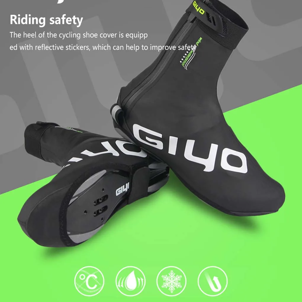 1PairCyclingShoeCoverWaterproofWarmMountainBikeWinter