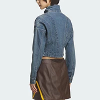 Adidas Originals Trefoil Veste décontractée ample en denim tricoté pour femme KH1183 2