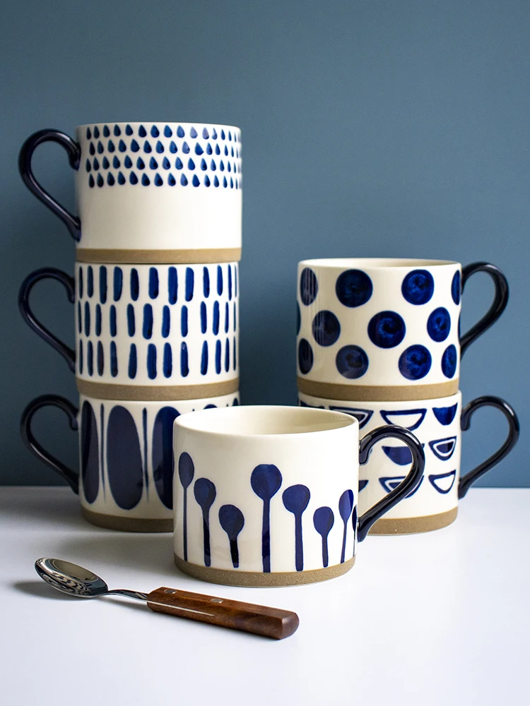 

Large-capacity Mug Milk Cup Girls Water Cup Ceramic Cup Women's Coffee Cup Breakfast Cup Oatmeal Cup