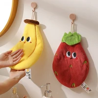 Cartoon Hand Towel Cute Fruit Kitchen Towels Absorbent Hanging Towel Kitchen Cleaning Cloth Quickly Dry Hand Towel for Bathroom 1