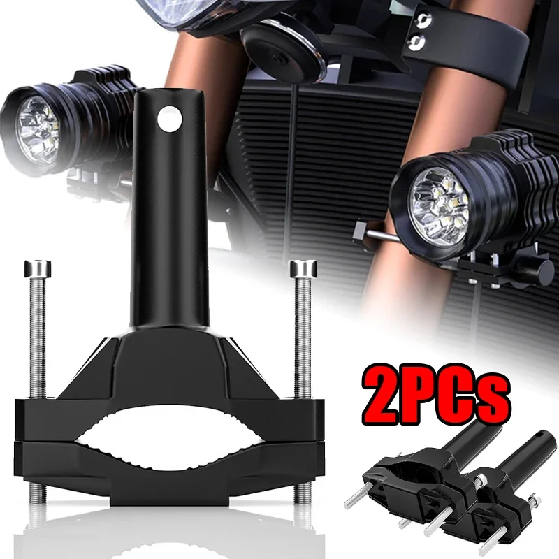 Motorcycle Light Bracket Universal Headlight Bracket Spotlight Extension Pole Frame Moto Parts Accessories
