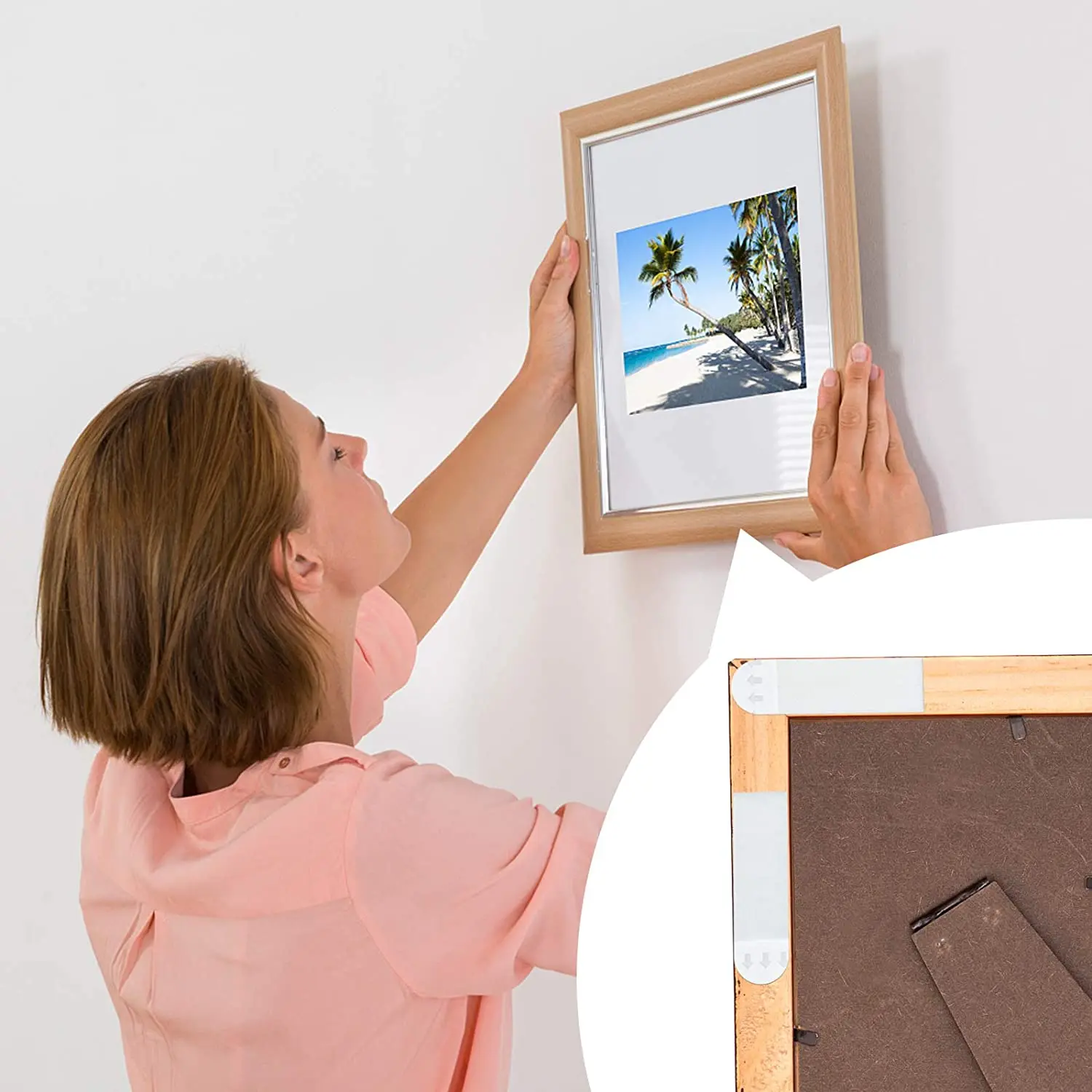 24pcs (12sets) Magicking Picture Frame Hanging Strips Inter Locking Faster Damage-free Picture Hanging Strip for Home Decor Tape