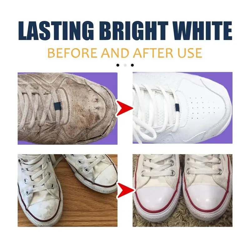 Shoe Whitening Cleanser Deep Cleaning Brightening Remove Yellow Stains Maintenance of Sports Shoe Edge Decontamination Cleaner 6