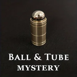 Ball & Tube Mystery (Brass) Close up Magic Tricks Illusions Gimmick Fun Magic Balls Rises Falls Stage Magic Magician Toys