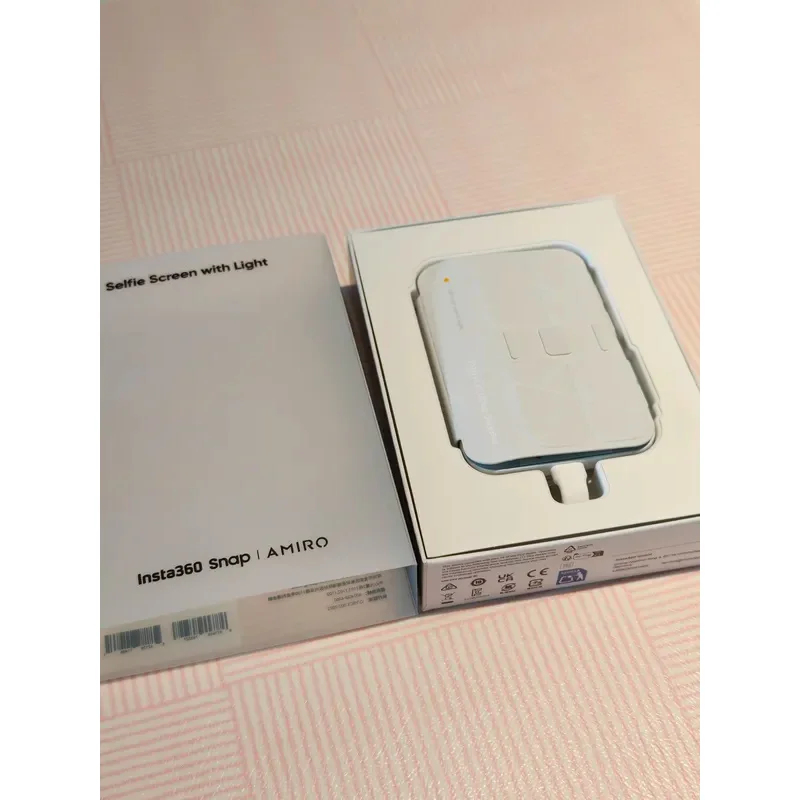 새로운 100% 인스타360 스냅 셀카 스크린 (조명 포함/미포함) 3.5인치 터치스크린 USB-C 마그네틱 충전 휴대폰 후면 카메라