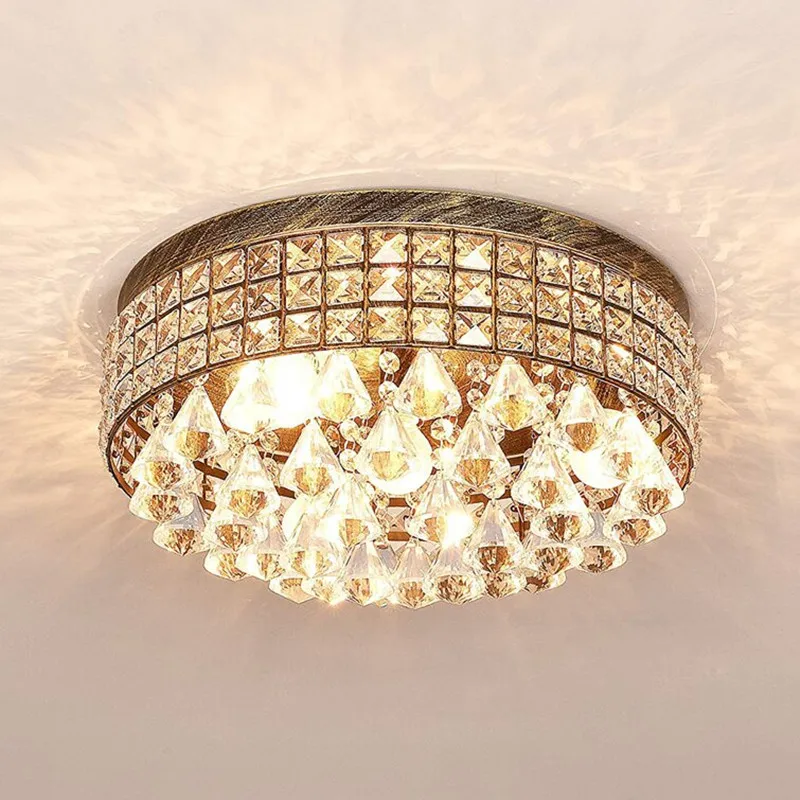 

Crystal Ceiling Lamp Bedroom Lamp LED Nordic Modern Simple Living Room Light Luxury Study Room Dining Room Entrance Porch Lamp