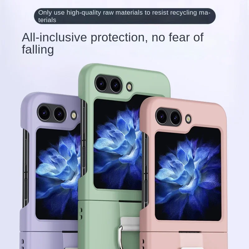 Durable Shockproof Hard Shell Phone Case - Protective Plastic Ring Cover