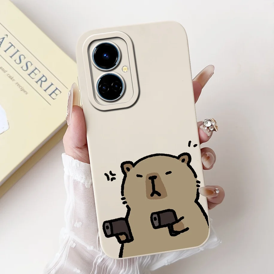 Cute Cartoon Camera Protection Matte Soft Phone Case Cover