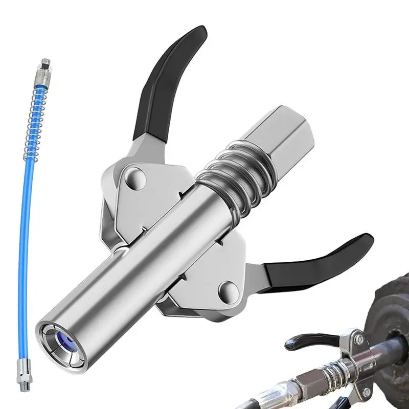 

Grease Fittings Electric Grease Guns With Lock Guns Coupler-Upgrade To 17 000 PSI Duty Quick Release Grease Couplers Compatible