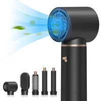Sèche-cheveux multi-fonctions, peigne à air chaud, brosse détachable, double usage lissage et bouclage, outil de coiffure domestique 6