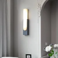 Modern Minimalist Home Decor Wall Lamp for Living Room Bedroom Bedside Hallway Aisle Luxury Imitation Marble LED Lights Fixtures 1