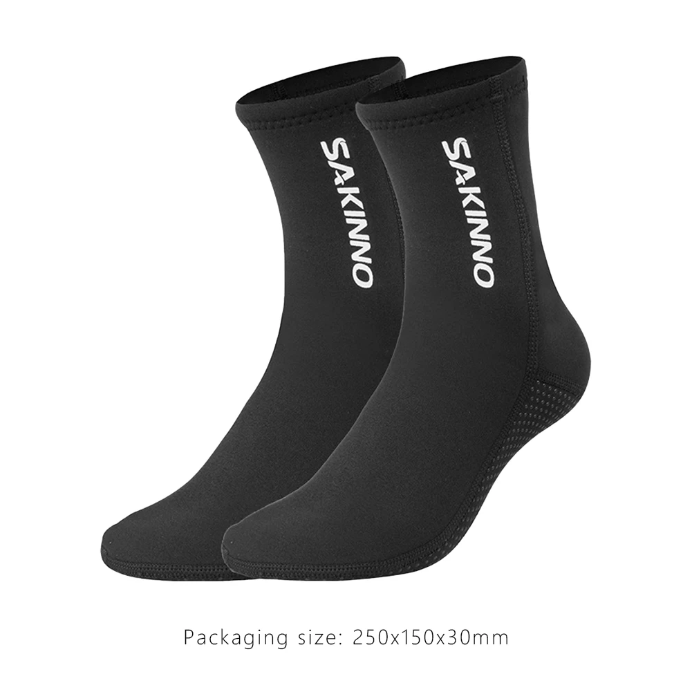 Water Sport Socks 3mm Neoprene Diving Socks Shoes Water Boots Non-slip Beach Boots Wetsuit Shoes Warming Snorkeling Diving Surfing Socks For Adult