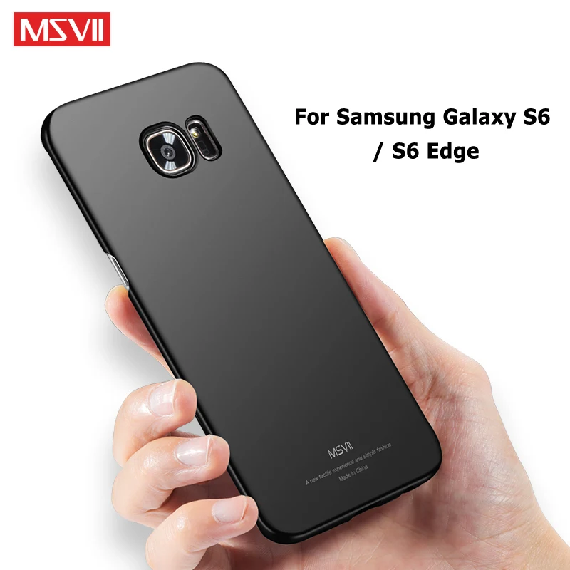 Per Samsung Galaxy S6 Edge Case Cover Msvii Matte Coque Per Samsung Galaxy S6 Custodia Rigida Per Pc Cover Per Samsung S6 Edge Phone Case