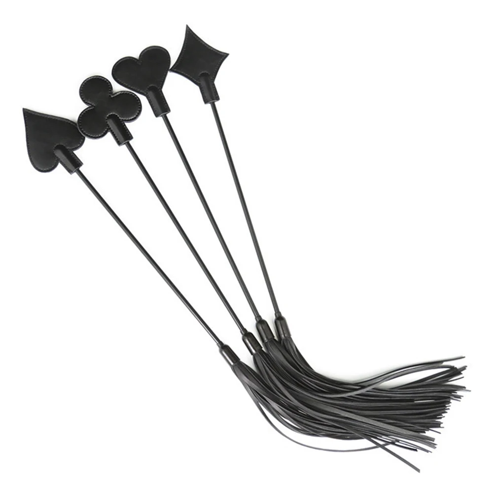 Escravo Sexo em Forma de Pôquer Flog Kinky Couro Curto Spank Paddle para Casais Flertar BDSM Bondage Para Vencer Submis_voghion.com
