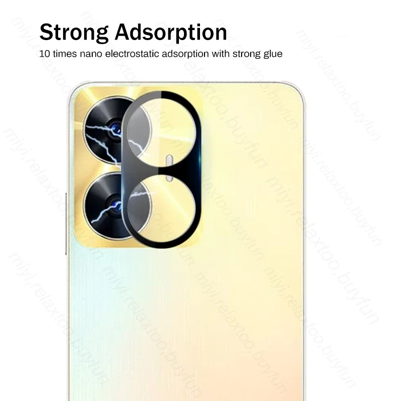 Realme C55 5G 후면 3D 곡선 강화 유리 렌즈 커버, 카메라 보호 케이스, RealmeC55 Realmi C55 C 55, 1-3PCs