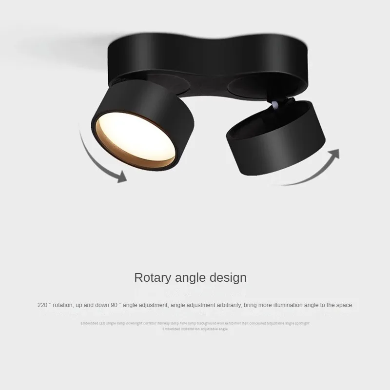 조광 가능한 고품질 회전 LED 다운라이트, 표면 장착 조정, 14W LED 천장 조명 스포트라이트