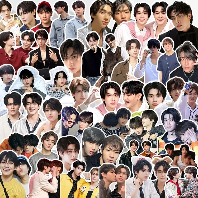 Double Sided Printing Poster 56PC/SET Joongdunk Firstkhaotung HD Poster Thai TV The Heart Killers Drama Stills Hand Account Materials Notebook Cup Phone DIY