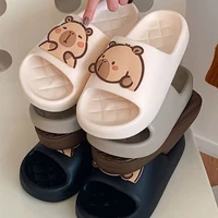 Cute Capybara Design Thick Sole Women Slippers Slides Bathroom Beach Indoor Sandals Summer Couple Shoes 1