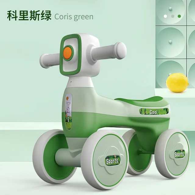 Doki Children's Scooter Balance Car 1-3 Years Old Baby Toddler Toy Car Light Music Slide Walker 4 Wheel Yo2022 2