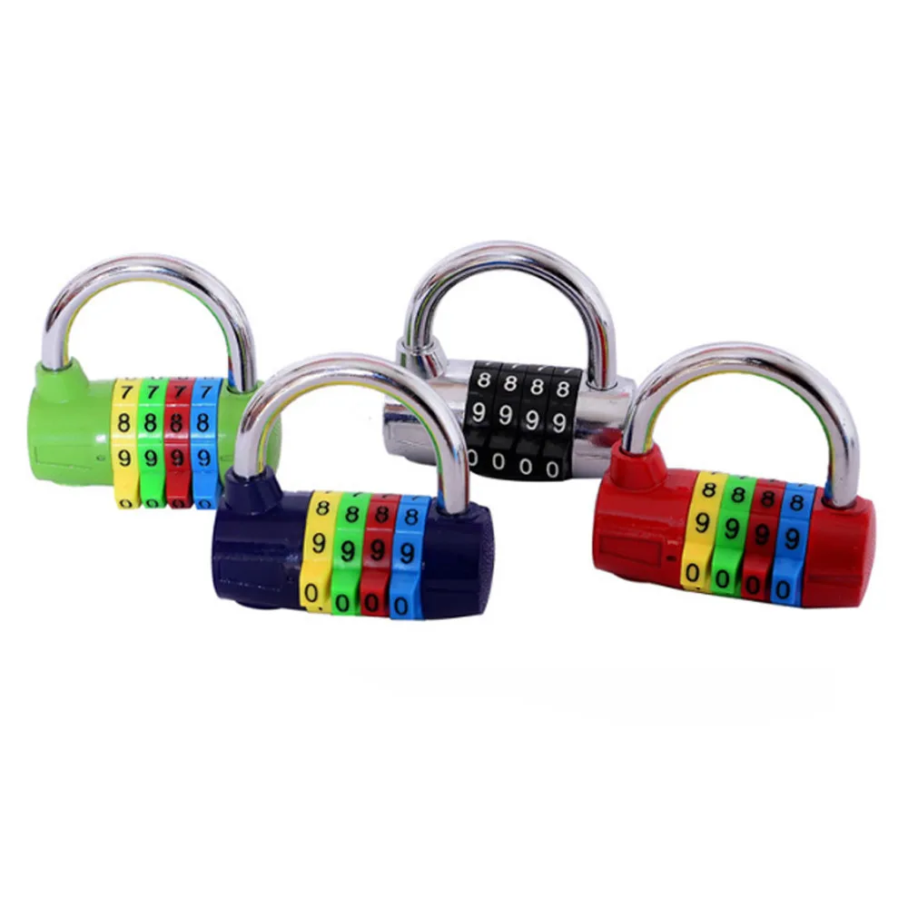 

4 Digit Number Code Password Combination Padlock Security Safety Lock Password Gym Padlock Locker Wardrobe Luggage Hardware Lock