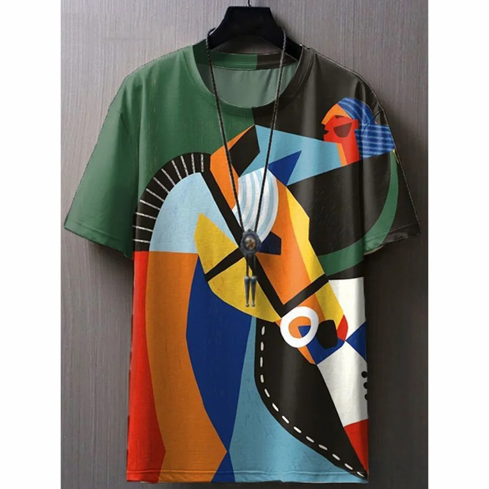 Casual Cartoon Print Unisex T Shirt